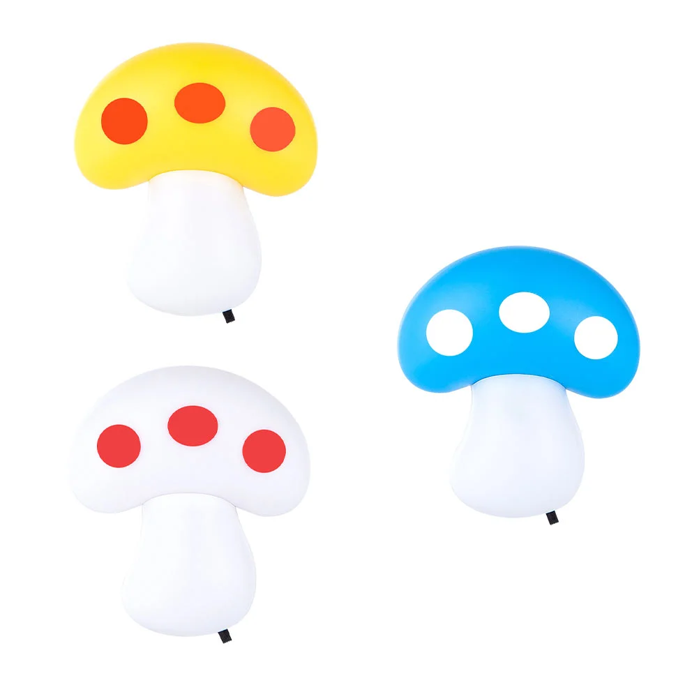 

Night Light Lamp Mushroom Bedside Plugbedroom Eye Kidsprotection Decor Led Cartoonroom