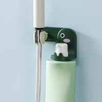 shower head holder adjustable self adhesive showerhead bracket wall mount with shower gel stand bathroom universal