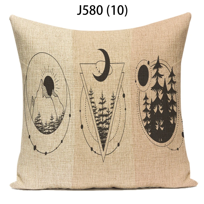 

Geometric Universe Cushion Cover 45X45 Printing Velvet Soft Simple Classic Fashion Living Room Decorative Throw Pillows E2063G