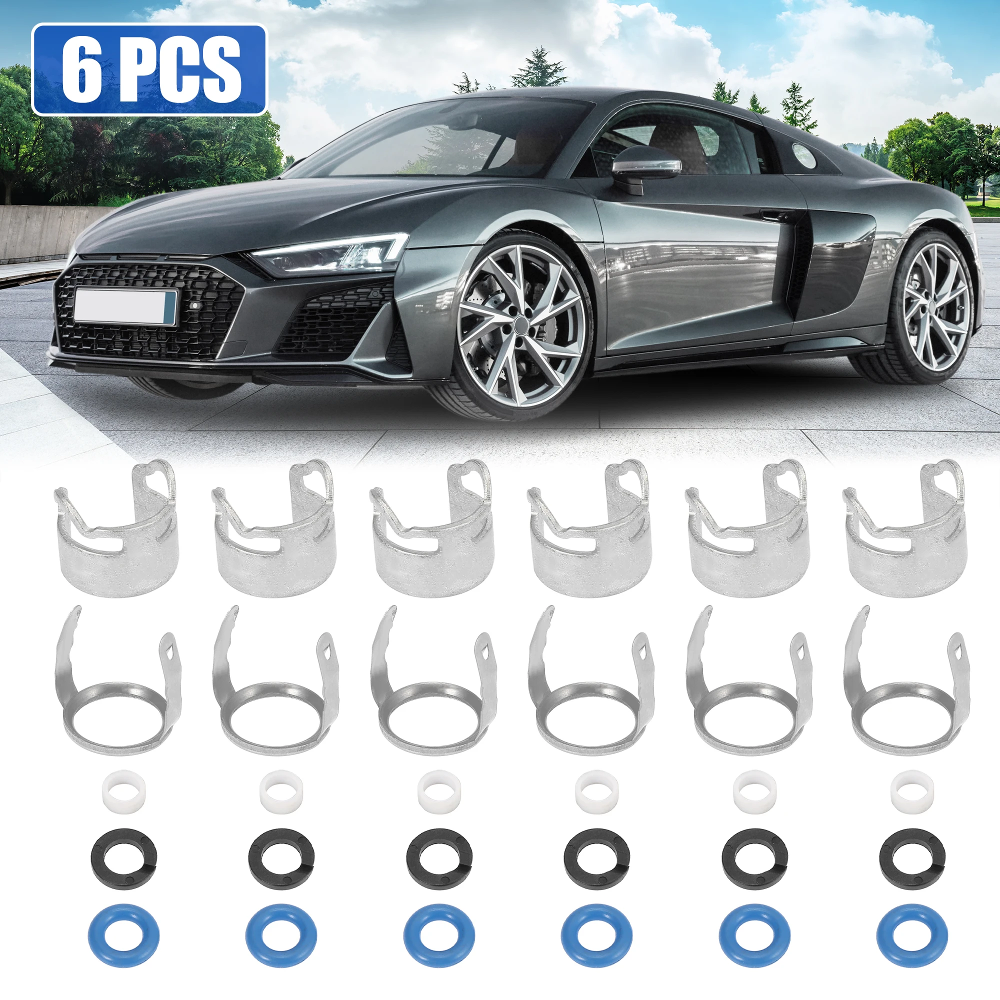 6 комплектов топливных уплотнительных клапанов X Autohaux комплект колец для ремонта