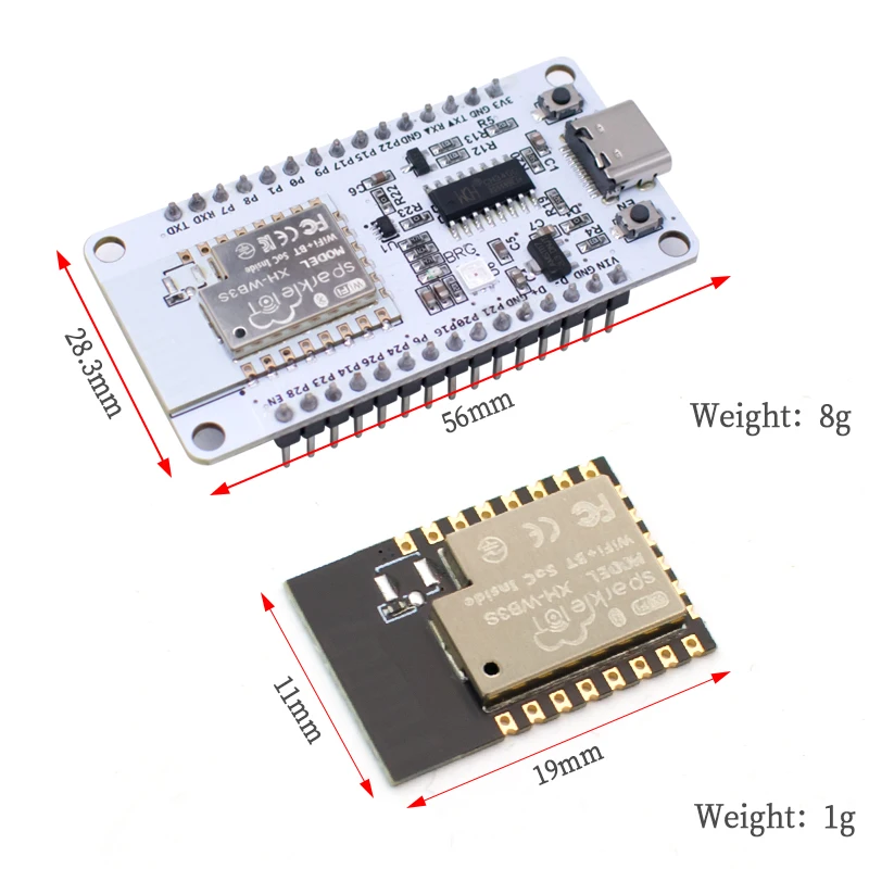 Плата разработки NiceMCU WB3S с WiFi и Bluetooth, встроенный чип BK7238, поддержка Arduino для проектов IoT и умного дома (art.: 3920daaa87ee4) - 3920daaa87ee4