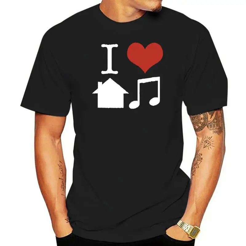 

Футболка Мужская/женская с надписью «I Love House»