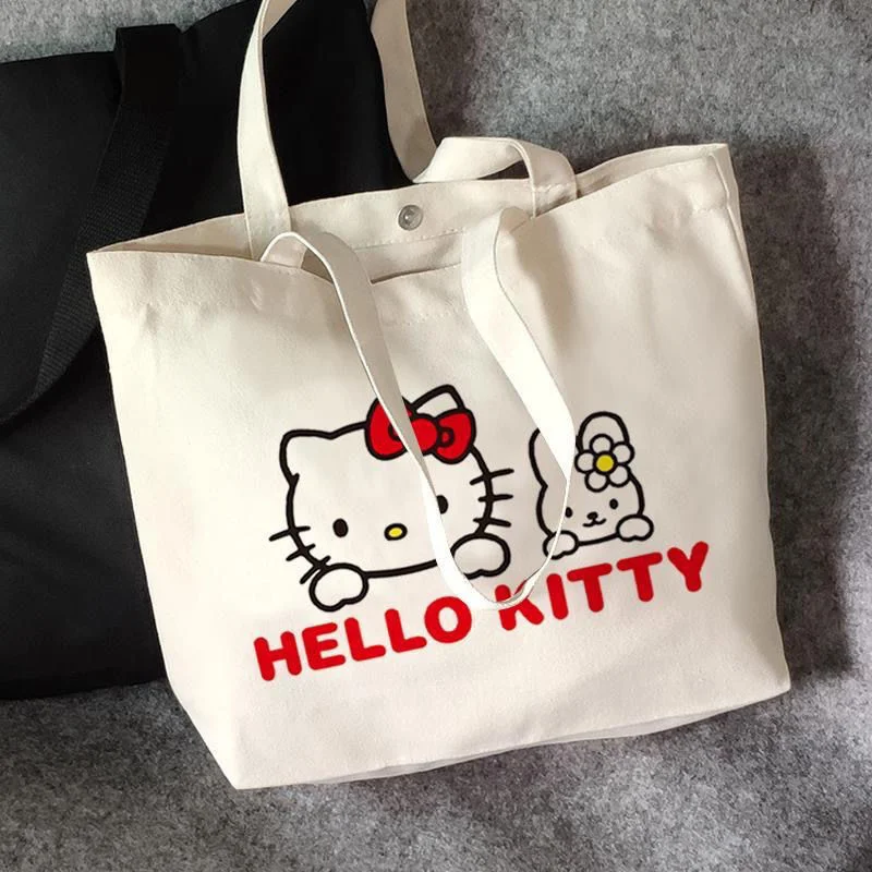 

Miffy portable canvas bag, environmental shopping bag, large capacity, fashionable, durable and thickened students