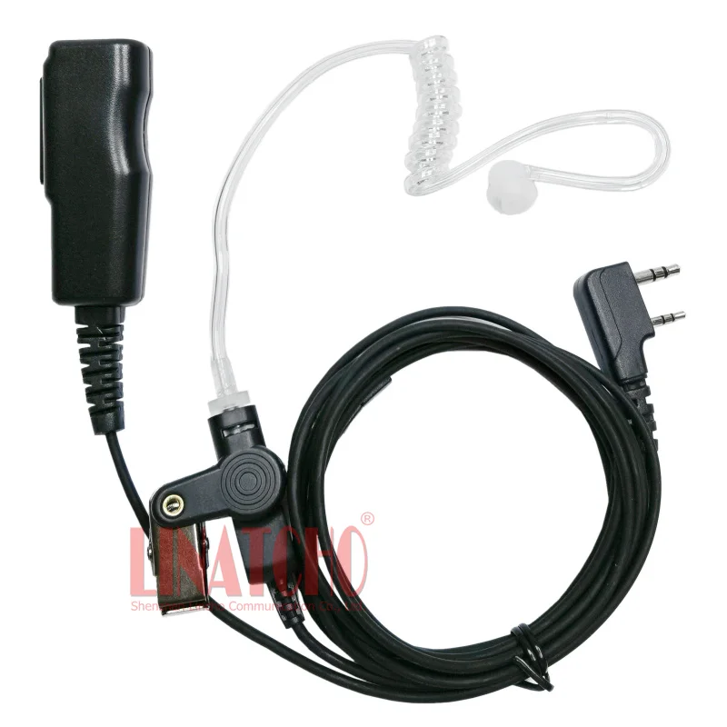 Фото Двусторонняя радиосвязь UV-5R TK-3107 TK-378G 2-контактные наушники с воздушной трубкой акустического излучения №1