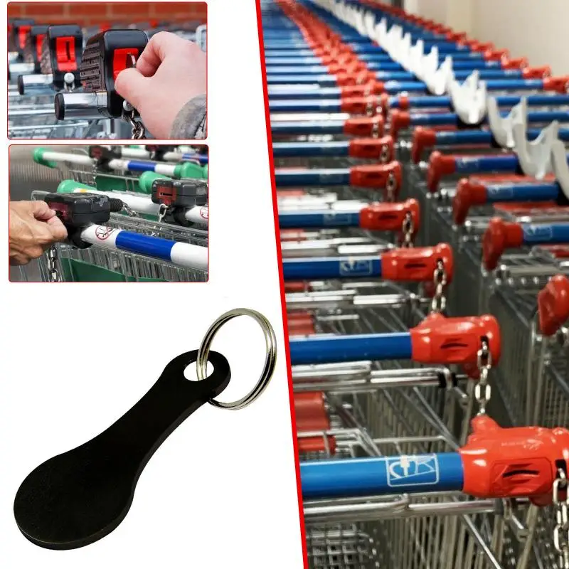 

2 Packs Personalized Tokens Keychain Shopping Cart Pluggable Design High Quality Key Chain For Car Key Ring Holders Wholesale