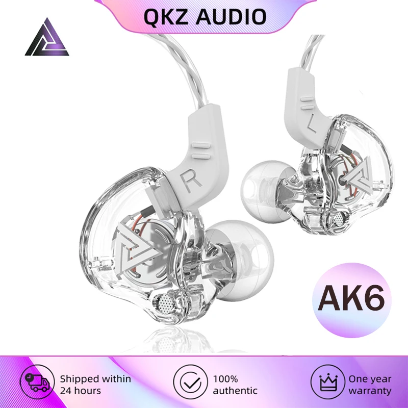 

Original QKZ AK6 Sports Earphone 3.5mm In-Ear Hi-Fi Stereo Music Wired Headphones Headset With Mic Sports Monitor Gaming Earbuds