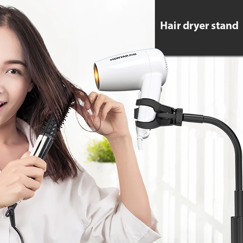 

1Pc Hair Dryer Holder Table Clip Shower 360 Degree Rotation Home Grooming Hands Free Third Arm Aluminum Cat Clamp Rack Stand