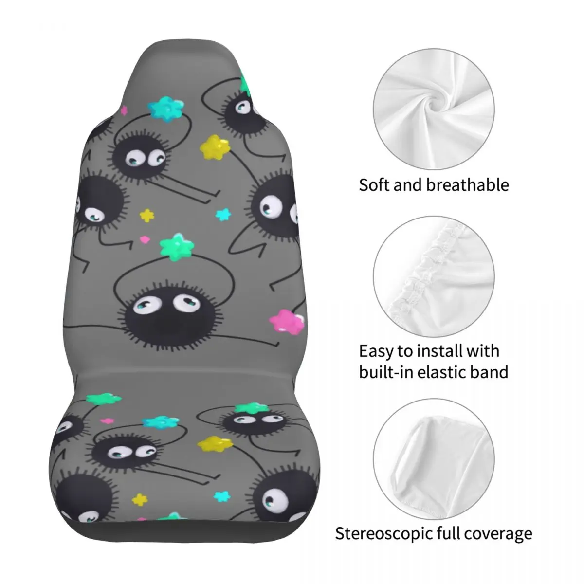 Универсальные чехлы для автомобильных сидений ghiали Защитные в стиле аниме