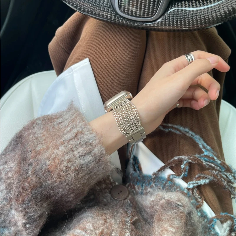 Metal Band For Apple Watch Bracelet 45mm 41mm 44mm 40mm Ultra 49mm Strap IWatch Series 8 7 6 SE 5 4 3 38mm 42mm Accessories