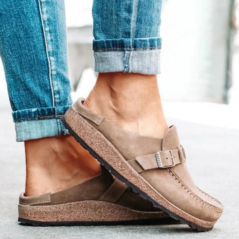 

Туфли Muller Женские повседневные, лоферы, балетки, плоская подошва, без застежки, удобные тапочки, большие размеры 43, 2022