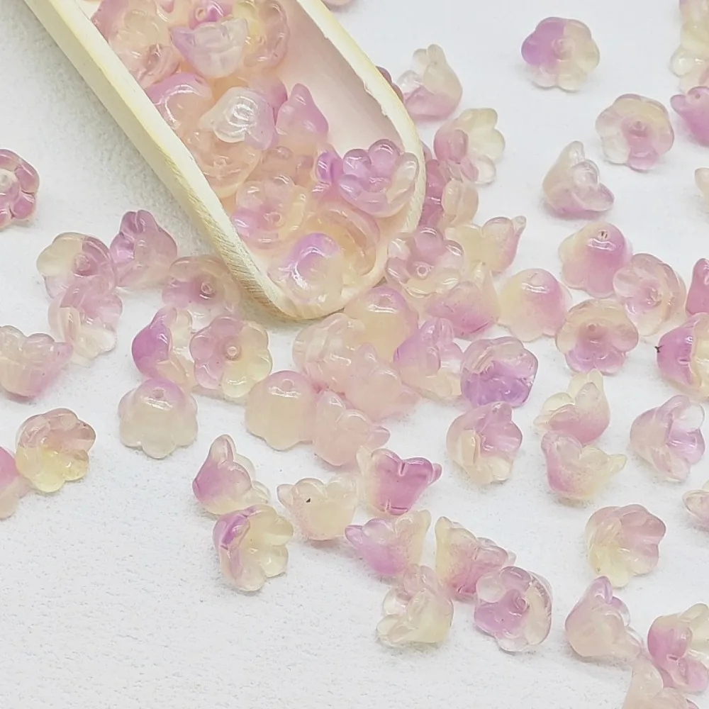 50 шт./компл. 7X12 мм разноцветные бусины-колокольчики лэмпворк аксессуары