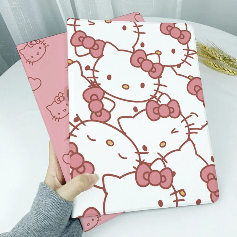 Sanrio, чехол Hello Kitty для iPad Air 2021, Чехол Air 4, силиконовый защитный чехол для iPad Pro Mini 6, 10,2 дюйма, 8, 9, противоударный мягкий чехол