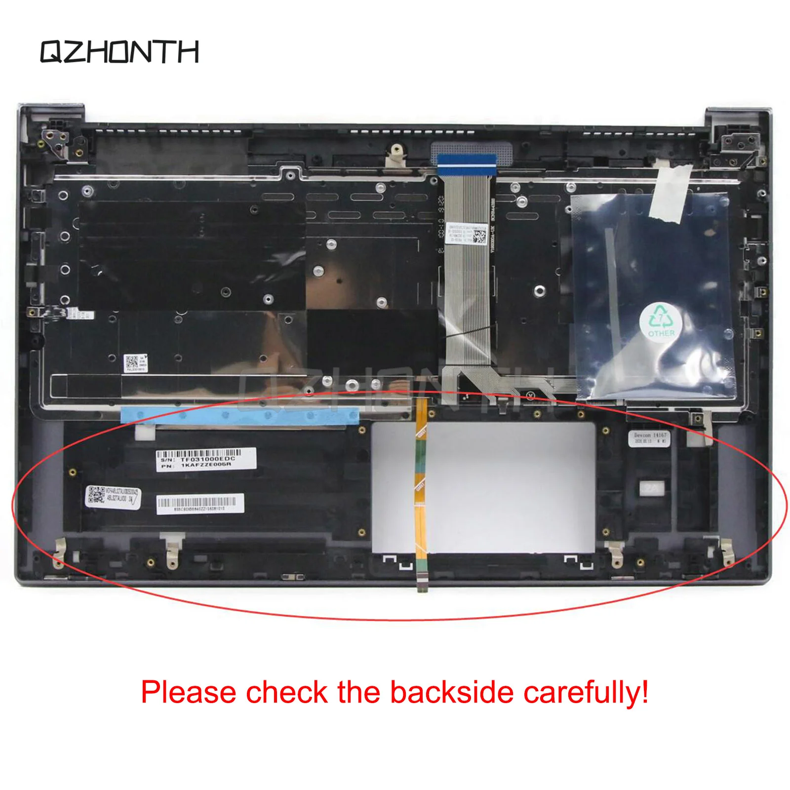 Новинка подставка для рук Lenovo ideapad Yoga Slim 7-15IIL05 верхний корпус с английской