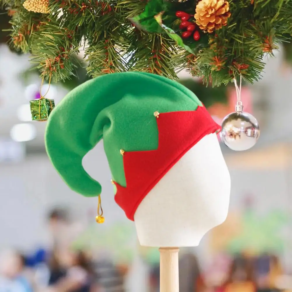 Рождественская шапка Санта-Клауса для взрослых и детей Шапка эльфа с подвеской в