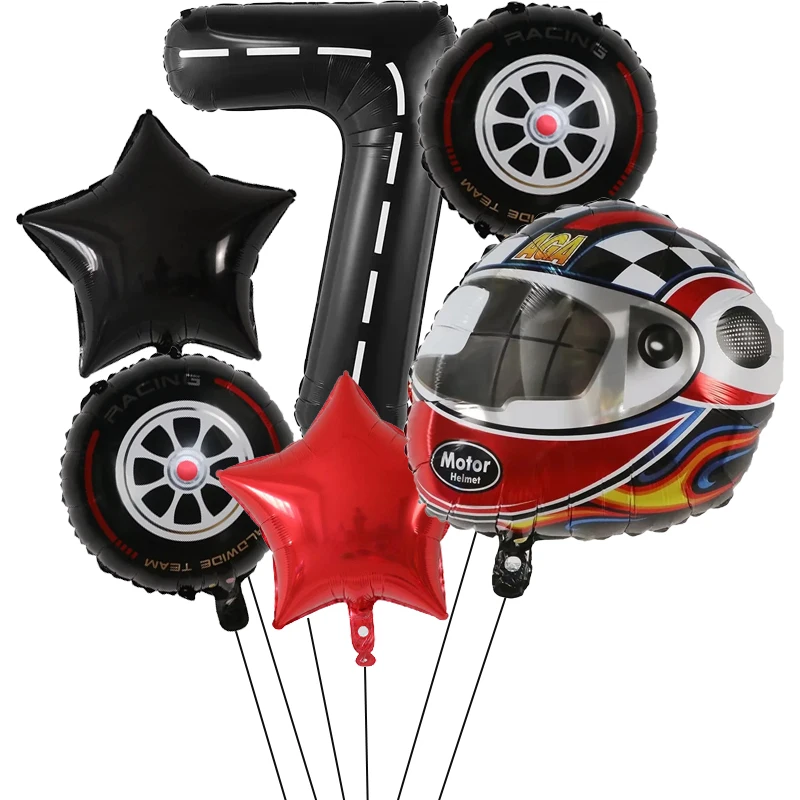 

Моторные шлемы воздушные шары 6 шт