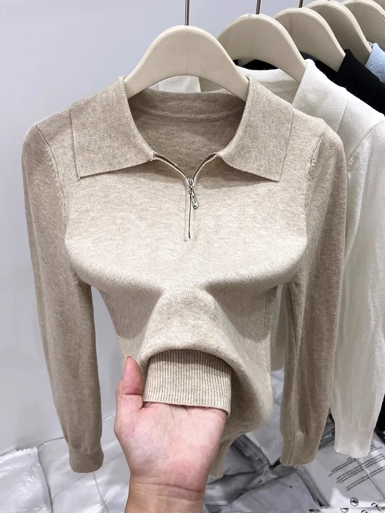 Европейские товары вязаный женский свитер 2024 осень и зима новый французский