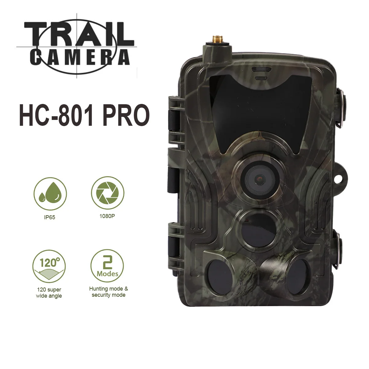 

HC-801 Pro Hunting Trail Camera 30MP 4K Real-Time Video APP Night Cameras Cloud Service 4G Cellular Mobile Wireless Surveillance