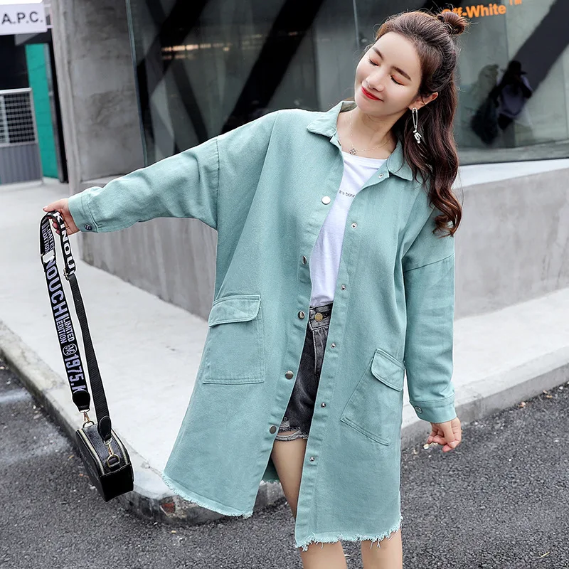 Новинка весна-осень 2022 Корейская версия модная рваная джинсовая куртка средней