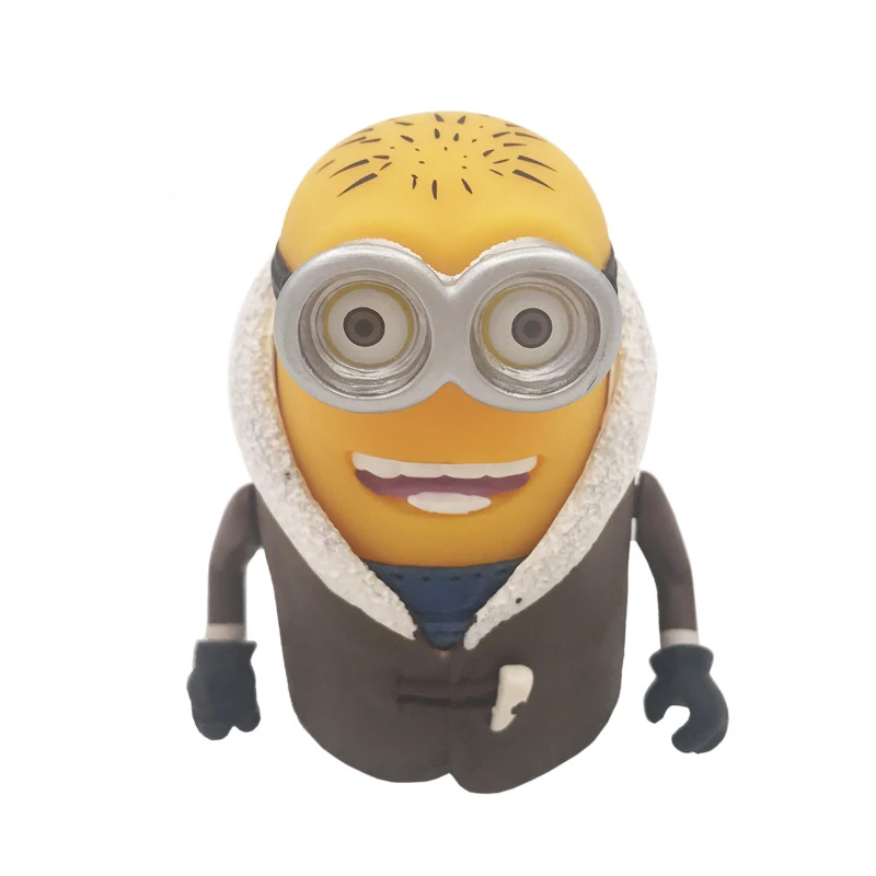 

Gift giveaway toy yellow little man my doll big set winter clothes big eyes cute model ornament anime handmade