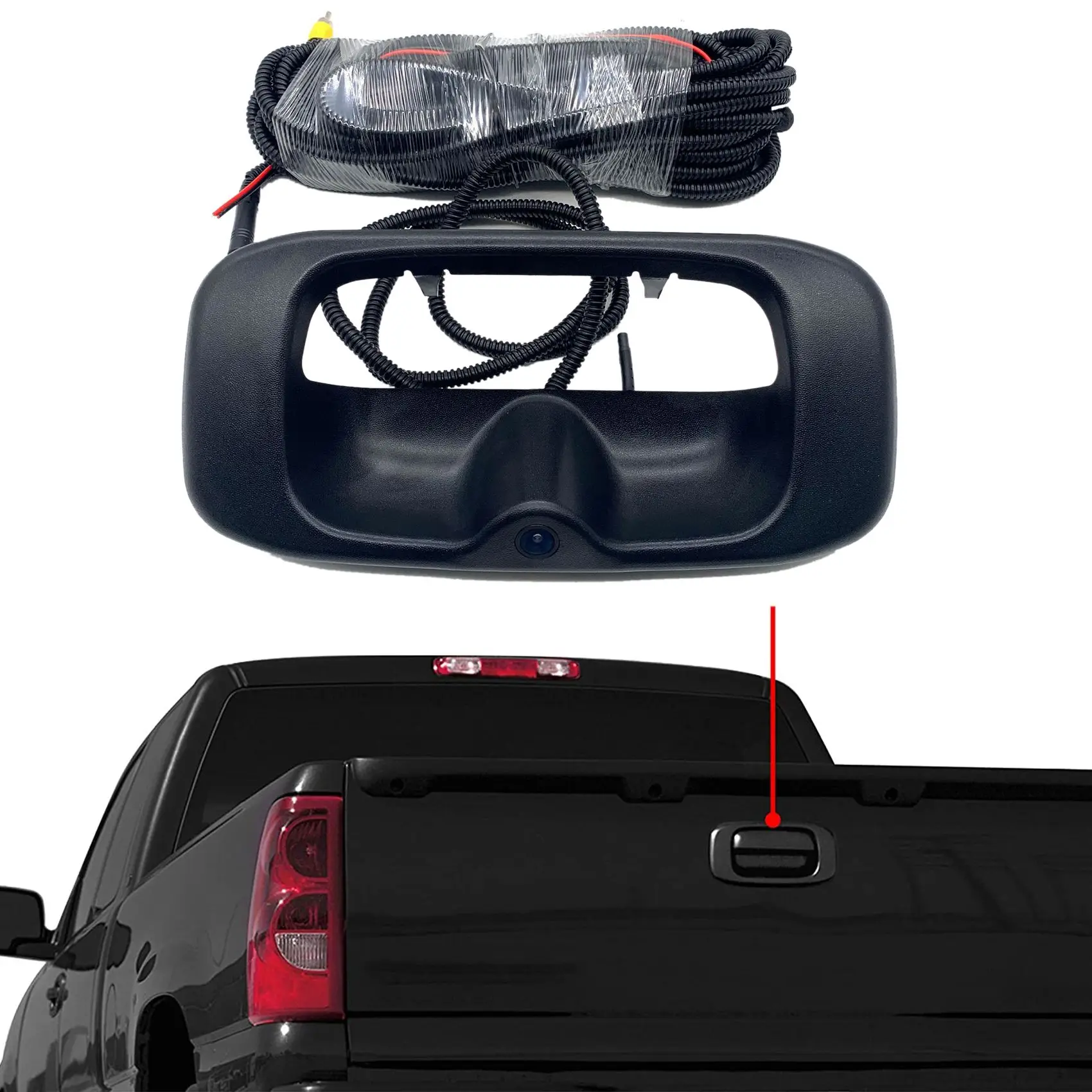 Ручка багажника с камерой заднего вида 15228539 15046512 для 1999-2007 Chevy Silverado Gmc Sierra