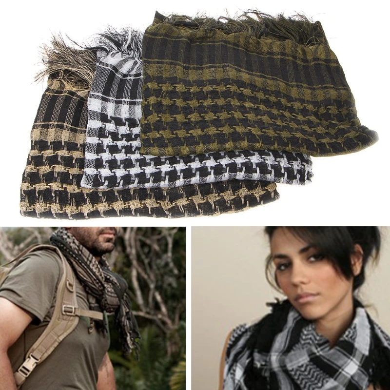 

Cycling Shawl for Head Wrap Camo Military Keffiyeh Arab Scarf
