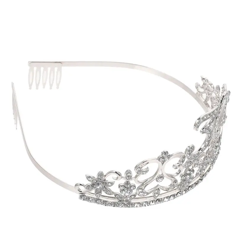 

Birthday Party Headdress Rhinestone Tiara Crown Birthday Crown Hair Accessory