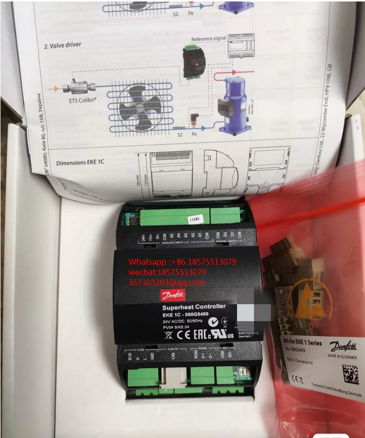 

Danfoss EKE1C 080G5400 Expansion Valve Controller EKE1C 080G5400 In New Original Package
