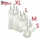 Настенные крючки для крепления фотографий, картин белого цвета, пластиковые Невидимые, крючок фоторамки, 20 шт.