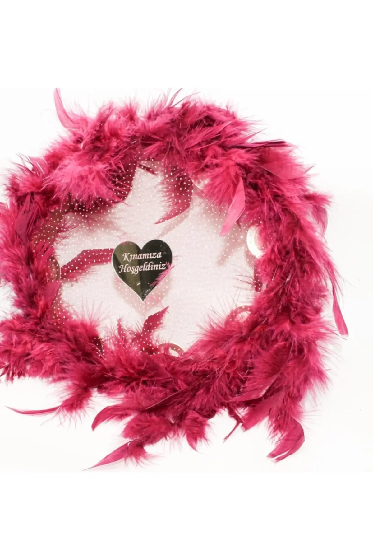 

Burgundy Shaggy Welcome Tambourine 92186-c08 henna bride veil welon