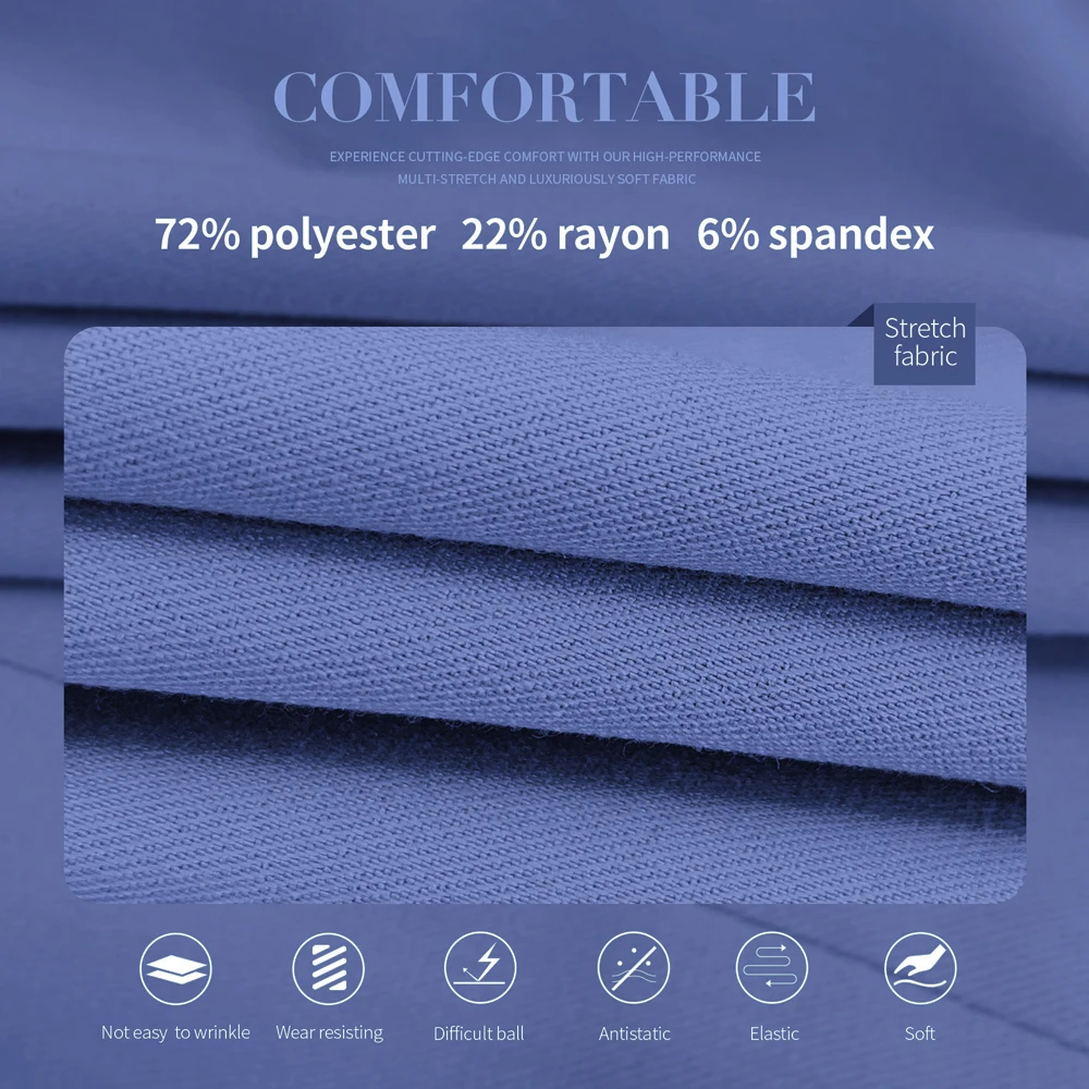 Униформа медицинская многоцветная с коротким рукавом и V-образным вырезом