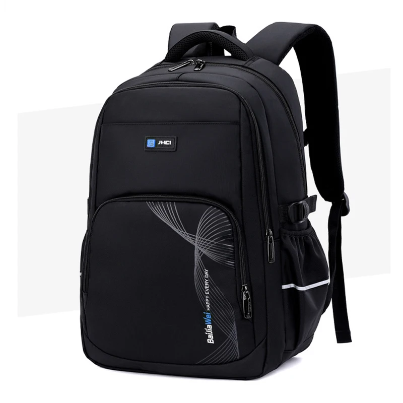 

Large Capacity Backpack Men College Student High School Bags for Teenagers Boys Nylon 15.6 Inch Laptop Back Pack
