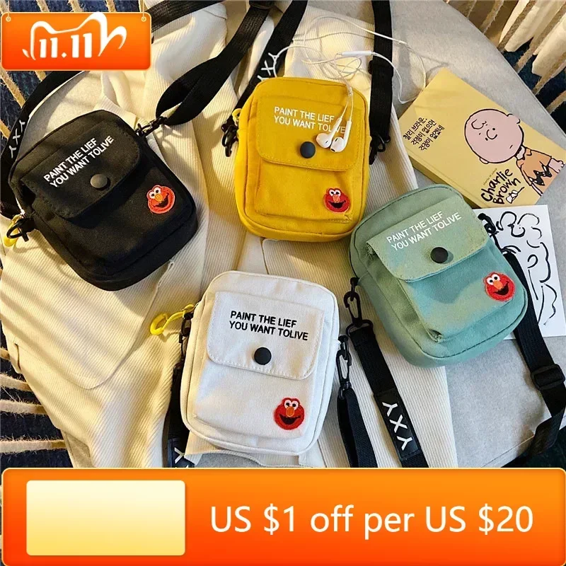 

Новинка 2022, модная сумка на плечо, модная милая маленькая квадратная сумка, женская сумка в японском стиле Харадзюку, сумка-мессенджер