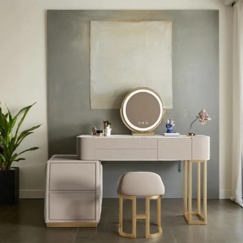 Стеклянная мебель для туалетного столика роскошный органайзер ювелирных