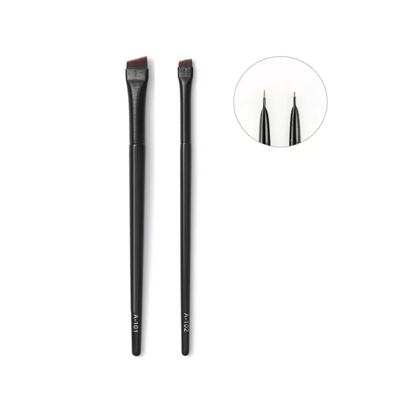 

Thin Eyebrow Brush Eyeliner Brush Synthetic Hair Angled Sharp Fine Eye Liner Brow Brushes Cosmetic Beauty Make Up Tools