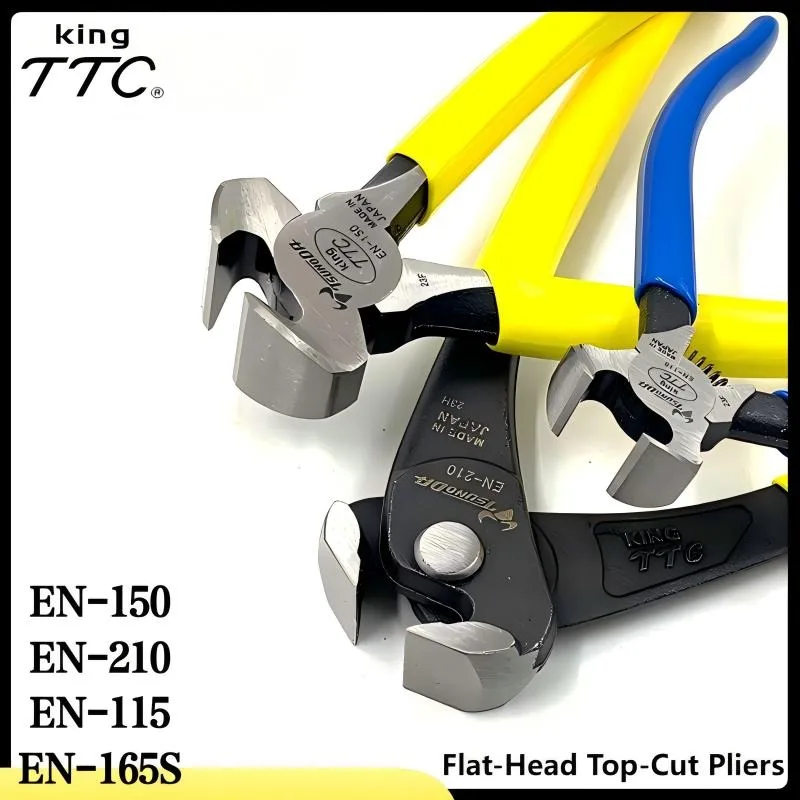 Фото TSUNODA King TTC EN-150/EN-165S/EN-210 Плоскогубцы японского производства - Clean Cut, без зажимов для шитья, изделия из кожи №3
