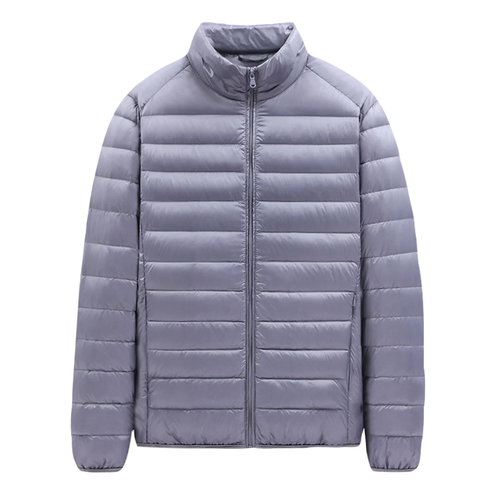 

New Winter Parkas Coat For Men Down Cotton Jacket Light Thin Stand Collar Loose Large Casual Down Jacket Outerwear Erkek Mont