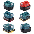 Двойной адаптер USB для Makita светодиодный светильник кой для Makita, Milwaukee, Bosch, DeWalt, литий-ионный аккумулятор 14,4 В18 в, электрический инструмент