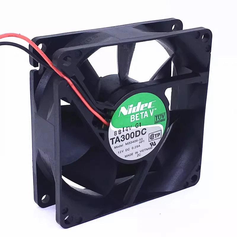 Вентилятор охлаждения корпуса HJY 1 шт., NIDEC TA300DC M33406-55, DC12V 0.29A, 2-проводной, 8025, 8 см (art.: 3920dafd08abb) - 3920dafd08abb