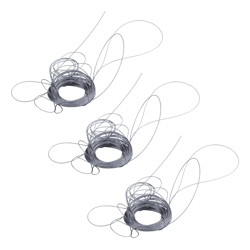 

3X STAINLESS Steel Wire Rope Cable Rigging Extra, Length:15M Diameter:1.0Mm