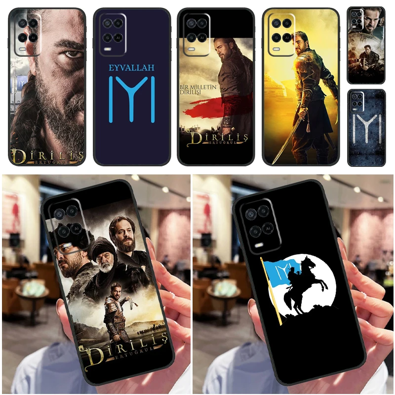 Фото Чехол для телефона Dirilis Ertugrul Kayi Flag для Oppo A38 A18 A58 A78 A98 A79 A40 A60 A80 A16 A76 A96 A15 A74 A94 A54 A77 A17 №1