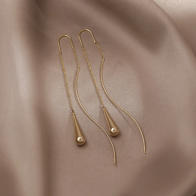 

2022 New Fashion Tassel Ear Line Long Earrings Fashion Ladies Birthday Wedding Party Gift Jewelry Wholesale