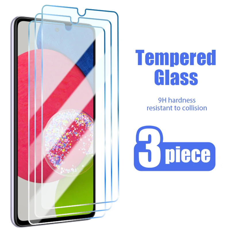 

3PCS Protective Glass on For Samsung A12 A22 A32 A52 A52S Tempered Film Samusng Galaxy A10 A20 A02S A03S A20E A31 A51 A71 Glass