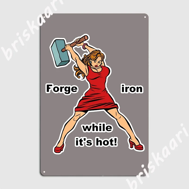 

Металлический плакат с надписью «Холодное железо»