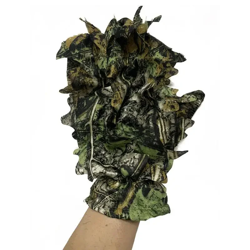 Охотничьи 3D перчатки Ghillie камуфляжный костюм головной убор Bionic Leafy для фотосъемки