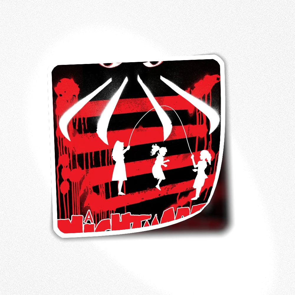 

HORROR MOVIES STICKER 027 Sticker for Laptop Decor Bedroom Car Cute Cartoon Art Fashionable Public Suitcase
