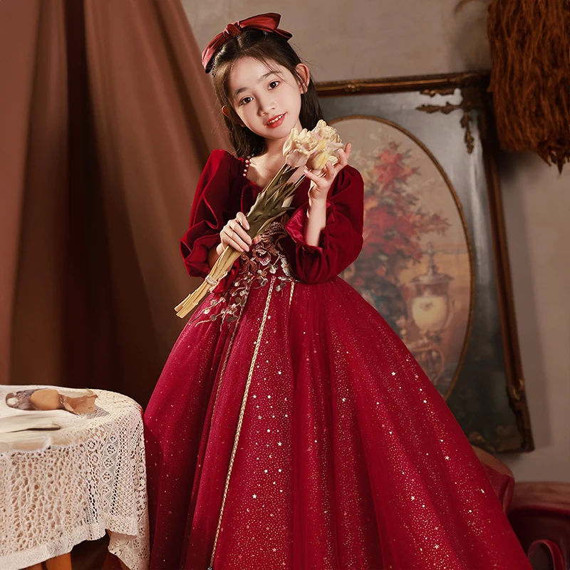 Роскошные Детские платья для конкурса маленьких девочек вечерние бальные дня