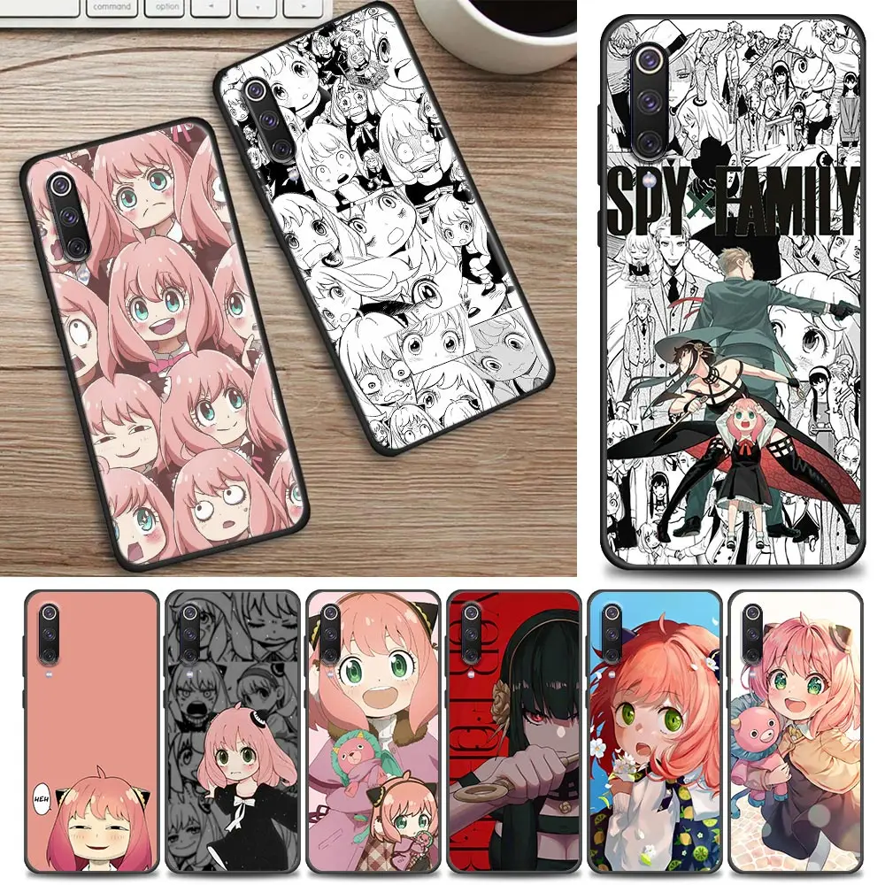 

Cute Spy X Family Anya Anime Mi9T Pro Case For Xiaomi Mi 8 9 9T 10 Lite CC9 10T A2 9SE Cover Mi Note 10 Lite Cases Soft Fundas