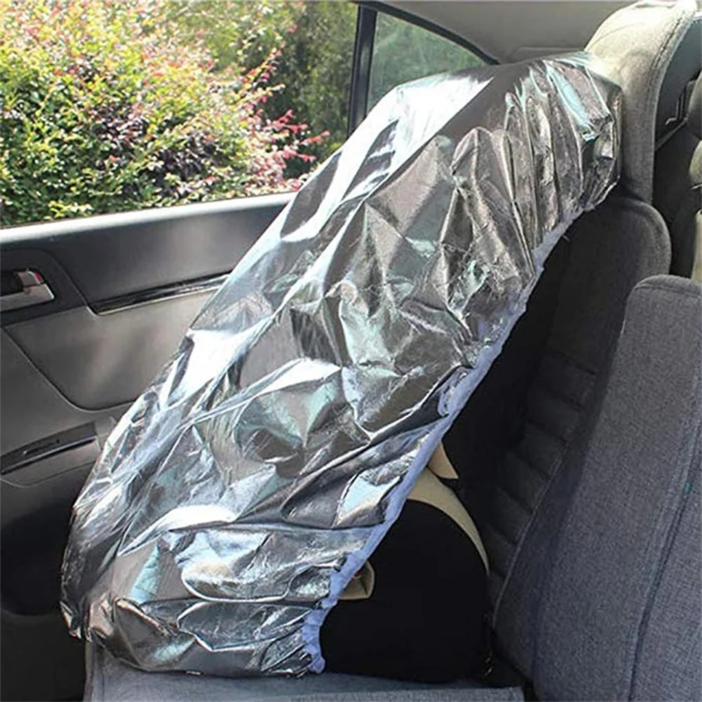 

1x Aluminium Film Durable Car Seat Sunshade Cover For Baby Kids UV Rays Protector Cover Reflecto Fit Auto Child Seat Convenient