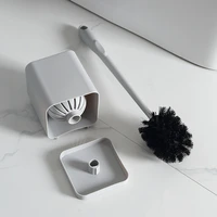 toilet brush no dead angle household items punching wall hanging long handle bathroom cleaning set clean