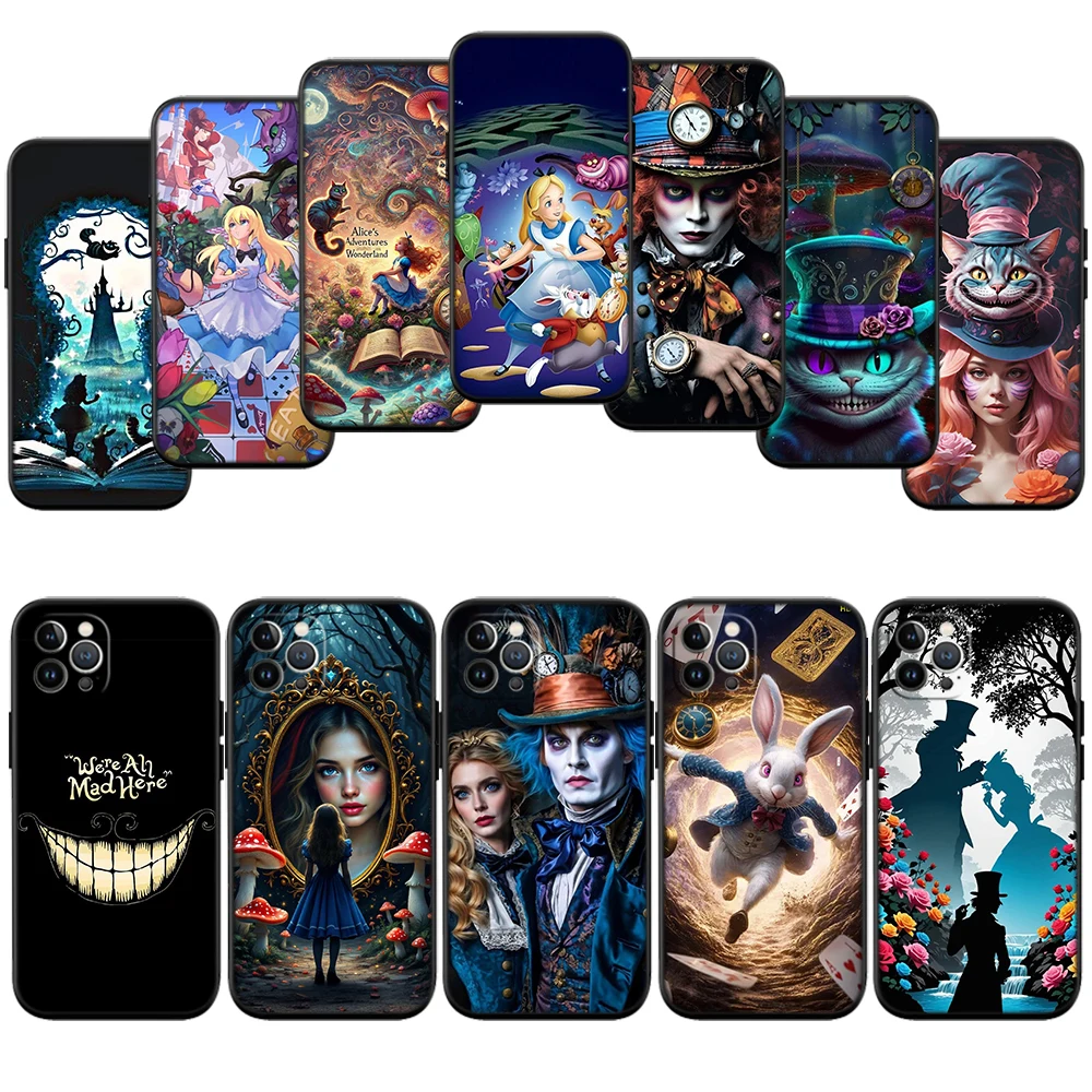 Фото Новый высококачественный чехол для телефона DS1 Alice in Wonderland Cat для Redmi Note 8 9 Pro Max 9S 9T 9C NFC 8T 8A 10A A4 №1